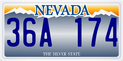 NV license plate 36A174