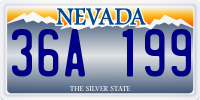 NV license plate 36A199