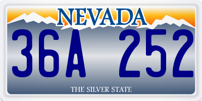 NV license plate 36A252