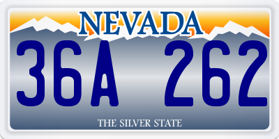NV license plate 36A262