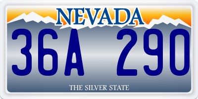NV license plate 36A290