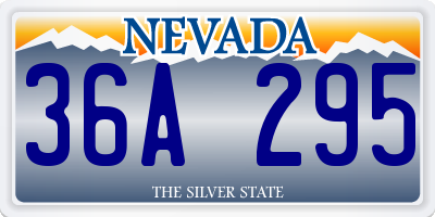 NV license plate 36A295