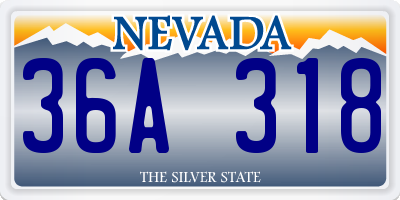 NV license plate 36A318