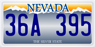 NV license plate 36A395