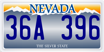 NV license plate 36A396