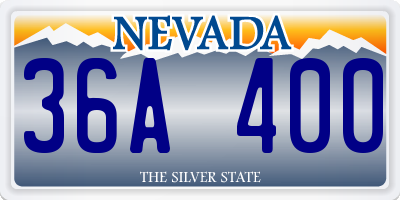 NV license plate 36A400