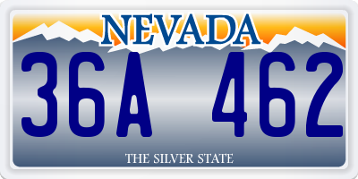 NV license plate 36A462