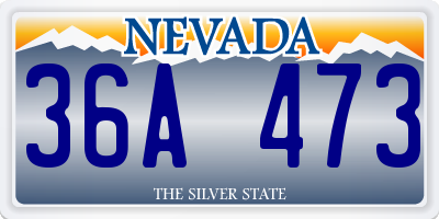 NV license plate 36A473