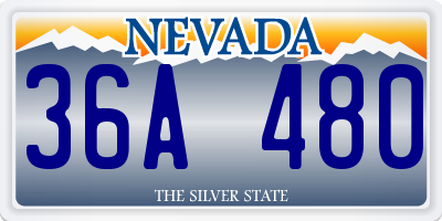 NV license plate 36A480
