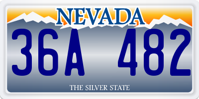 NV license plate 36A482