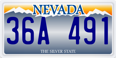 NV license plate 36A491