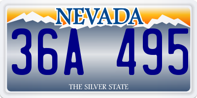 NV license plate 36A495