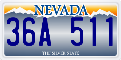 NV license plate 36A511