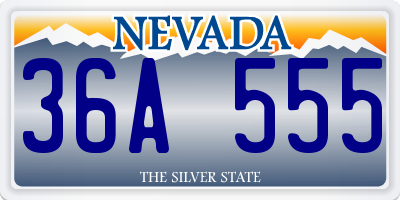 NV license plate 36A555