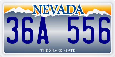 NV license plate 36A556