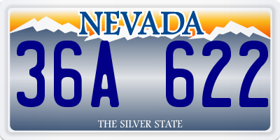 NV license plate 36A622