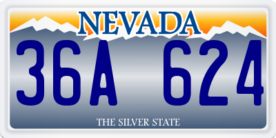 NV license plate 36A624