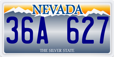 NV license plate 36A627