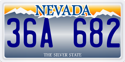 NV license plate 36A682