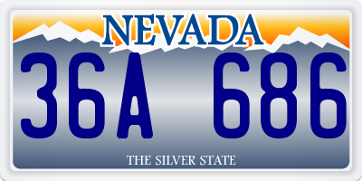 NV license plate 36A686