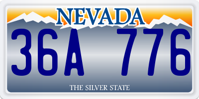 NV license plate 36A776