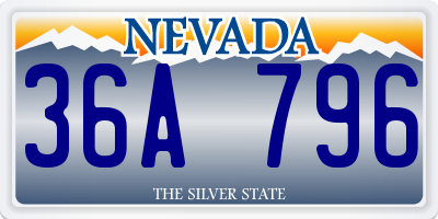 NV license plate 36A796