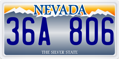 NV license plate 36A806