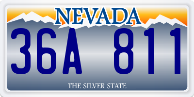 NV license plate 36A811