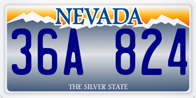 NV license plate 36A824