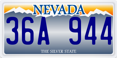 NV license plate 36A944