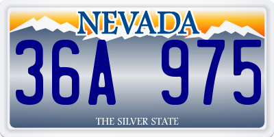 NV license plate 36A975
