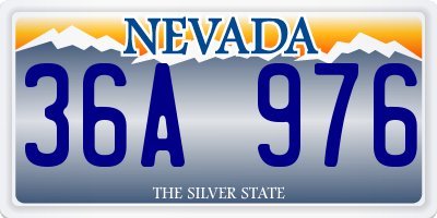 NV license plate 36A976