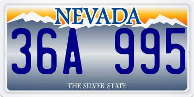 NV license plate 36A995