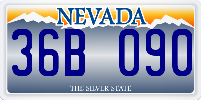 NV license plate 36B090