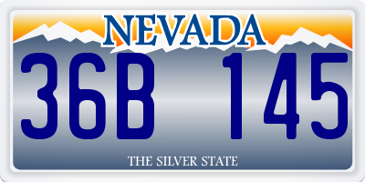 NV license plate 36B145