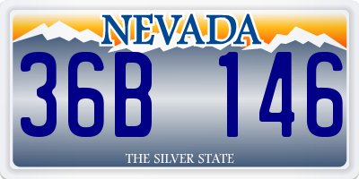 NV license plate 36B146