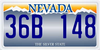 NV license plate 36B148