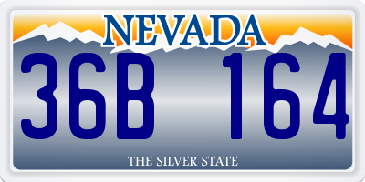 NV license plate 36B164