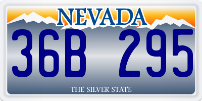 NV license plate 36B295