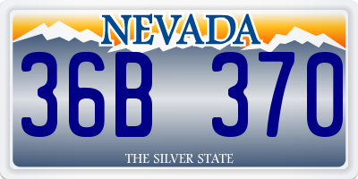 NV license plate 36B370