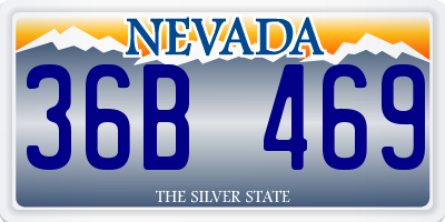 NV license plate 36B469