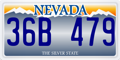 NV license plate 36B479