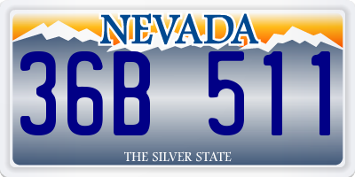 NV license plate 36B511