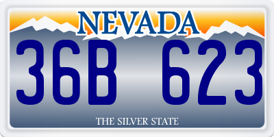 NV license plate 36B623
