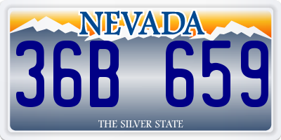 NV license plate 36B659