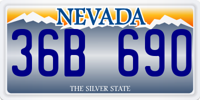 NV license plate 36B690