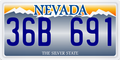 NV license plate 36B691