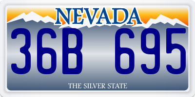 NV license plate 36B695