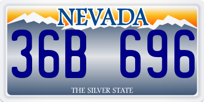 NV license plate 36B696
