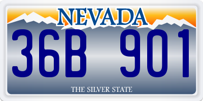 NV license plate 36B901